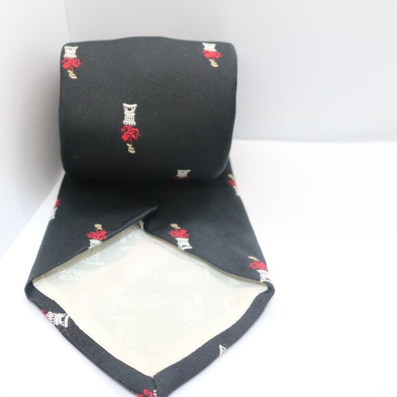 Prince Consort golden clasp necktie made in USA 59" long - Picture 3 of 4